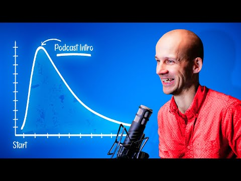 Dr. Colin Gray recording in his podcast studio